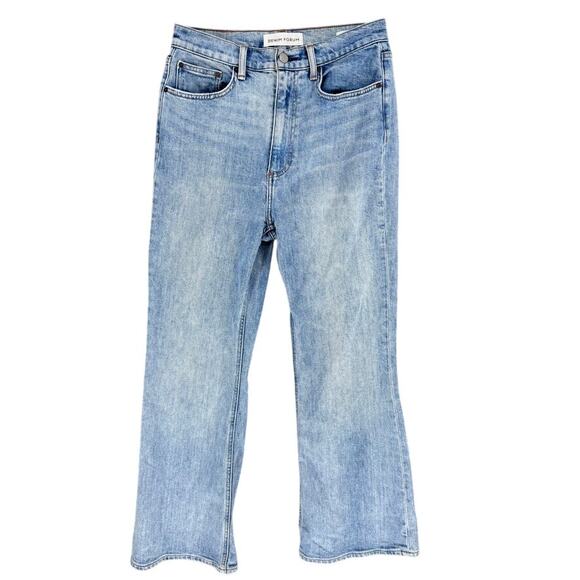 Denim Forum Twiggy High Rise Flare 28L size 29 Blue - Picture 2 of 7